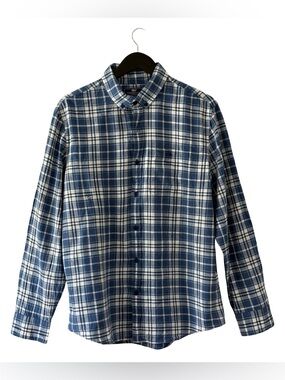 Vineyard Vines Slim Fit Longshore Shirt Long Sleeve Blue Plaid - Men’s L